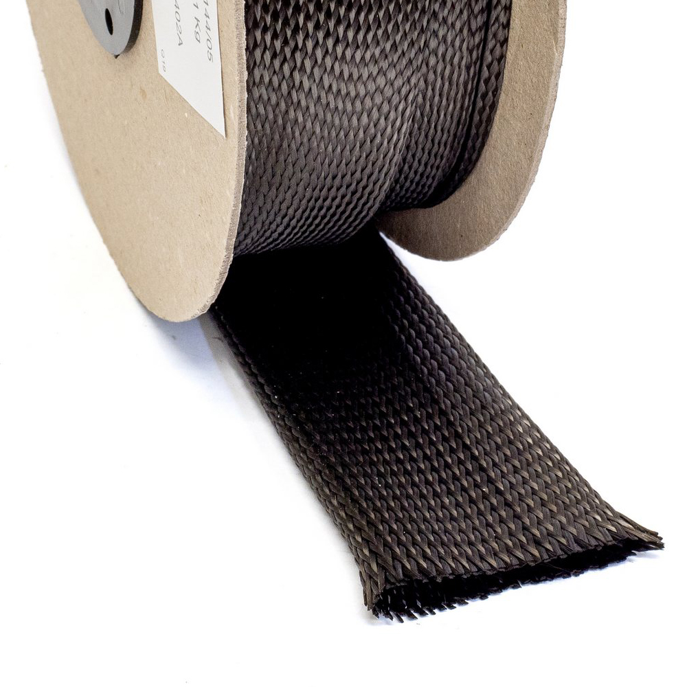 Carbon Fibre Braid - 6K - 70mm wide - 368gsm